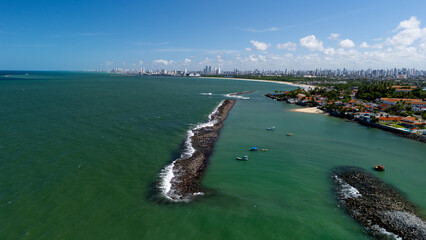 GRANDE RECIFE, BOA VIAGEM BEACH, LANDMARK OF THE CITY