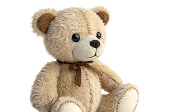 Timeless Teddy Bear Doll - Adorable Classic Plush Toy Isolated On AI generated by PNG