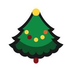 christmas tree vector illustration