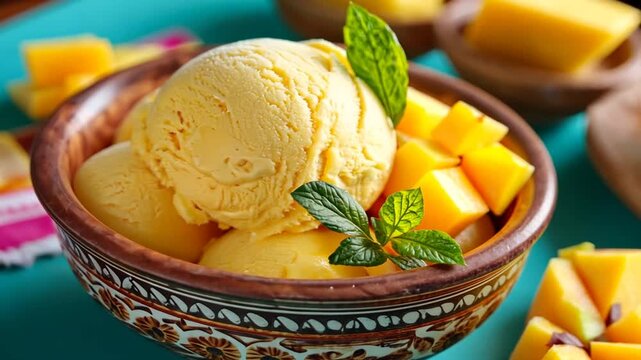 sweet lucuma ice cream dessert peruvian cuisine video