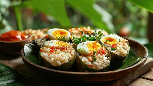 traditional juane amazonian rice dish peruvian cuisine video