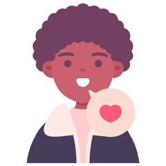 Illustration of Man with Love