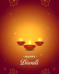 Diwali Festival of Lights Celebration Illustration and Artwork for Autumn Observance