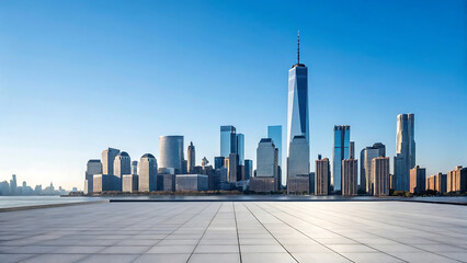 Obraz premium modern city skyline