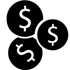 Coin, coins, money icon