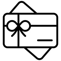 Gift Cards  line icon