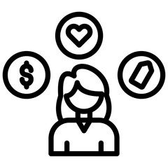 Consumer Behavior line icon