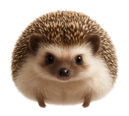 African pygmy hedgehog showing distinct spines and white underbelly