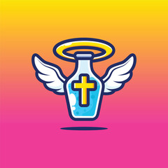 holy healing water with wings