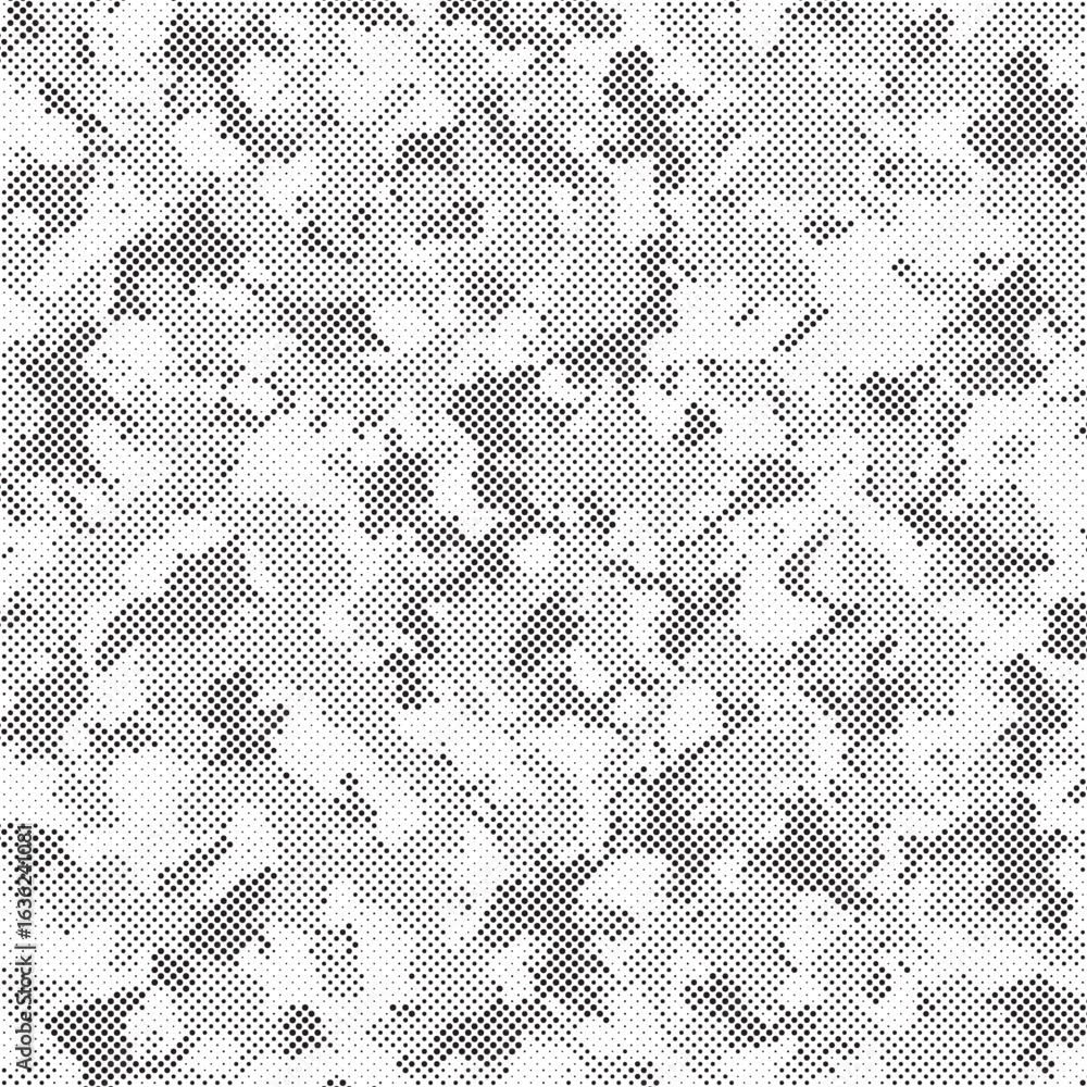 Aufkleber abstract halftone background. military camouflage effect dot seamless pattern texture. dotted backgr