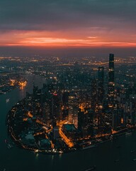 night view of bangkok
