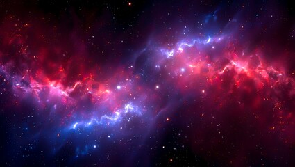 Fototapeta premium A mesmerizing nebula in deep space with vibrant colors and swirling patterns