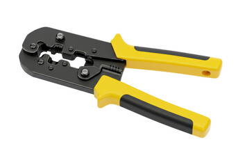 Isolated Crimping Tool with Yellow Handles