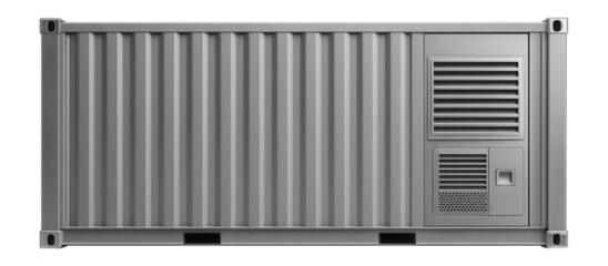 Refrigerated shipping container with corrugated metal walls and cooling vents