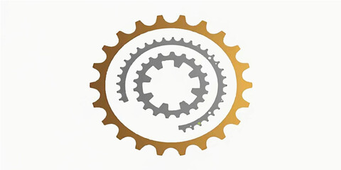 Vector gold satisfaction guaranteed seal with a gear symbol in the center