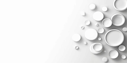 White isolated with water drops on a white background