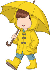 boy with umbrella