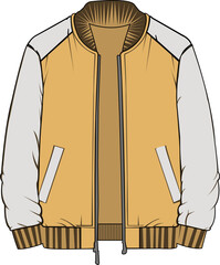 vector illustration of a jacket