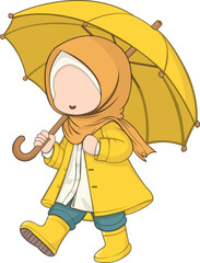 girl with umbrella