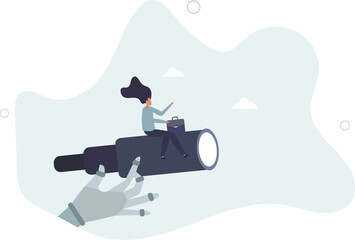 AI, Artificial Intelligence help business success, future of AI working with humanity, robot automation or innovation support,human life.