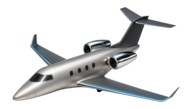 Compact jet with a low-swept tailplane and streamlined engine nacelles