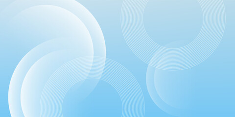 Abstract minimalist banner background, pastel colorful, blue and white gradations.