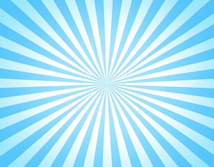 Light blue radiating sunburst