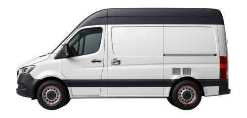 Fototapeta premium Service van with high roof and side-mounted power outlets
