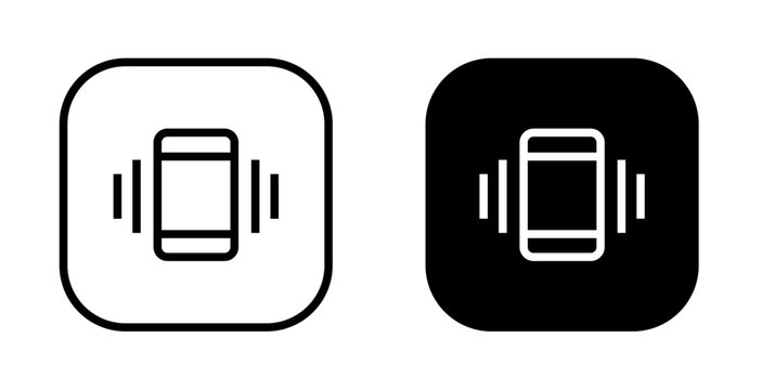 Phone vibration icon. Telephone ringing symbol