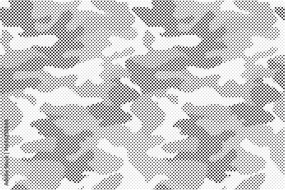 Poster abstract halftone background. military camouflage effect dot seamless pattern texture. dotted backgr