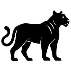 Obraz premium silhouette of a lion