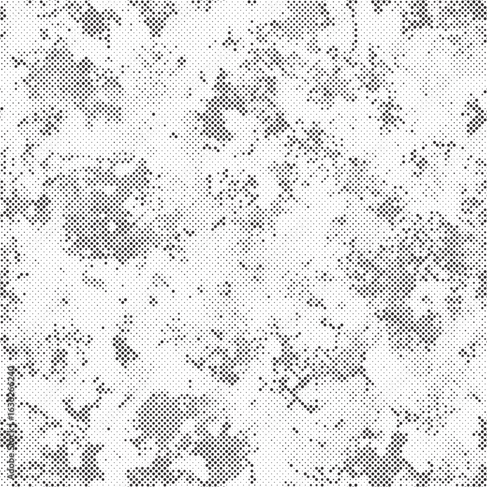 Poster abstract halftone background. military camouflage effect dot seamless pattern texture. dotted backgr