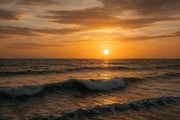 Fototapeta premium sunset on the beach