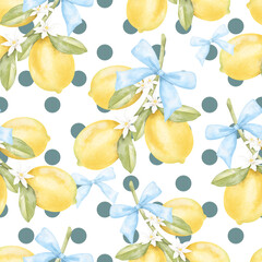 Obraz premium lemon pattern