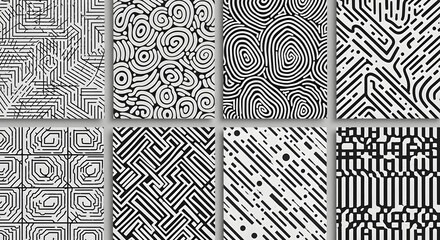 seamless monochrome pattern