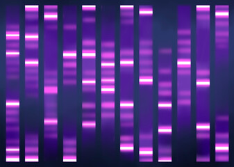 DNA sequencing result, visualisation. Researches in genetics