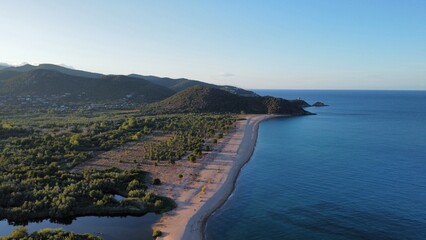 sand, earth and sea in Corsica