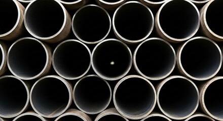 Abstract Steel Pipes Background Industrial Metal Tubes Texture Close Up