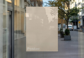 Window Poster Mockup