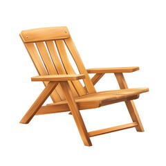 Stylish Minimalist Wooden Beach Chair for Relaxation in Lightweight Design