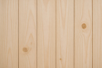 Natural Wood Grain Texture: The image is a close-up of smooth, blonde wood planks arranged vertically, displaying the beauty and warmth of natural wood grain. 