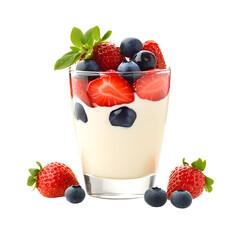 Creamy Yogurt Delight: Refreshing Glass Layered with Goodness