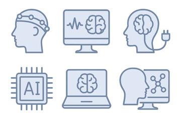 Brain-computer interface concepts showcasing technology and connections for enhanced cognitive interaction