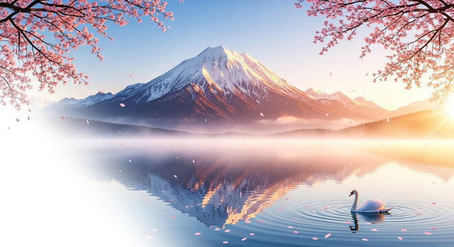 sunrise in the mountains