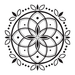 Optical illusion spiral mandala