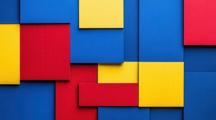 Vibrant primary colors geometric abstract background