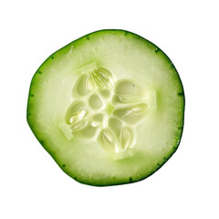 A slice of cucumber closeup