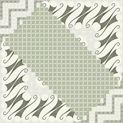 sage green batik scarf hijab design