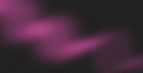 Dark black and pink retro grainy texture background. Abstract vintage vibrant gradient color aurora with blurry effect black backdrop.