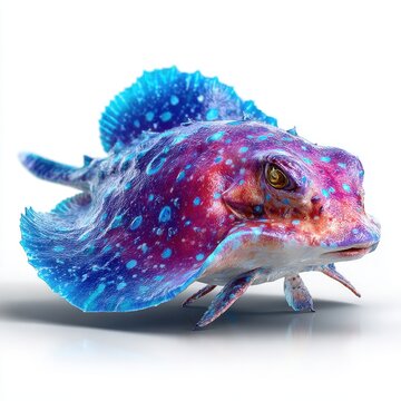 Vibrant Ray Fish - Exotic Marine Animal